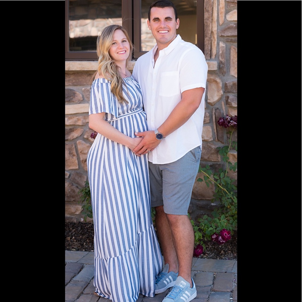 Isabel maternity maxi dress